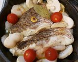 スキレットで真鯛のアクアパッツァ♪作り方5写真
