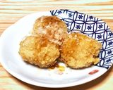 簡単！和風ライスボール鰹節と醤油を添えて作り方6写真