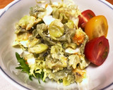 打ち豆とゆで卵で簡単！高タンパクサラダ作り方5写真