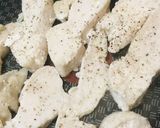 冷凍鶏肉活用●ゆで鶏のケチャ＆マヨソース作り方3写真