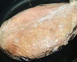 冷凍鶏肉活用●ゆで鶏のジェノベーゼソース作り方1写真