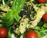 冷凍鶏肉活用●ゆで鶏のジェノベーゼソース作り方4写真