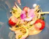 豆苗のサラダ～フラワー添え～作り方7写真