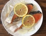 レンジで簡単☆鮭のレモン蒸し作り方1写真