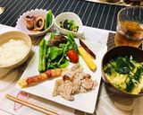 BBQの残り物で夕飯の献立・晩ご飯作り方6写真