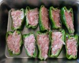 ピーマンの肉詰めの和風煮作り方2写真