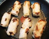 えびと挽き肉の春巻作り方5写真