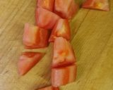 エビ蓮根卵トマト炒め作り方3写真