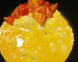 エビ蓮根卵トマト炒め作り方4写真