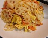 エビ蓮根卵トマト炒め作り方8写真