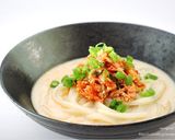 簡単♡ウマい♡ピリ辛ツナキムチ豆乳うどん作り方5写真