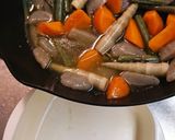 ねまがり竹・ワラビ水煮お野菜辛味噌がけ作り方9写真