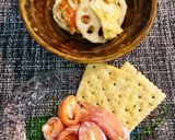 生ハムサーモン炙りのクリチ巻き作り方4写真