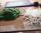 ぶっかけニラもやしひやむぎ作り方1写真
