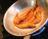 赤エビとほうれん草のアラビアータ作り方2写真