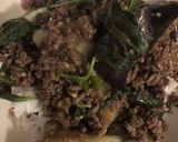 ビーフ・バジル・茄子の炒め物・タイ料理作り方5写真