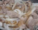 新玉ねぎと新生姜で豚肉炒め作り方4写真