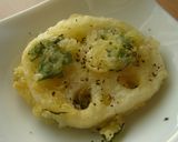 バジル風味のれんこん天作り方3写真
