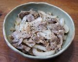 新玉ねぎと新生姜で豚肉炒め作り方6写真