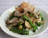 舞茸とピーマンの塩昆布炒め作り方5写真