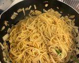時短ガーリック醤油で大根シーフードパスタ作り方4写真