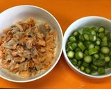 醤油バターで鮭とアスパラの炊き込みご飯作り方4写真