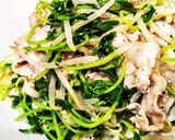 レンジで♪モヤシと豆苗の豚しゃぶ作り方2写真