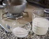 アガーで作る＊牛乳みかんゼリー作り方1写真