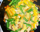 さやえんどうと高野豆腐の卵とじ作り方6写真