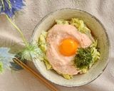 春キャベツ明太とろろうどん作り方4写真