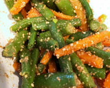 にんじんといんげんの胡麻和え＊常備菜作り方4写真