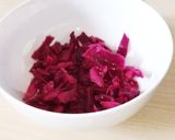 紫キャベツで桜色ご飯&お酢で食中毒予防♪作り方3写真