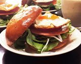 ハムエッグ野菜バーガー作り方5写真