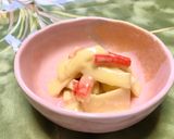 山ウドとカニカマの酢味噌和え*新作り方5写真
