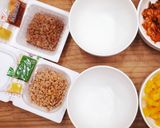 納豆キムチたくあん猿麺(乾麺)作り方2写真
