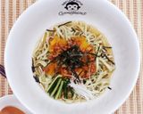 納豆キムチたくあん猿麺(乾麺)作り方4写真