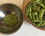 グリーンピースとベーコンの炊き込み豆ご飯作り方3写真