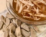 山椒乗せ♪鰯ツミレとゴボウの炊き込みご飯作り方1写真