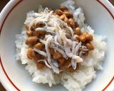 納豆としらすのご飯作り方2写真