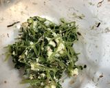 豆苗のクリチーサラダ作り方4写真
