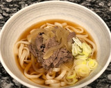簡単ひやあつ肉うどん☆めんつゆ使用作り方5写真
