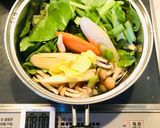残り物野菜でピリ辛キムチスープ作り方1写真