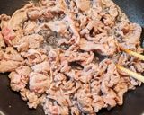 しいたけとたけのこと豚肉の甘辛炒め作り方2写真