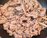 しいたけとたけのこと豚肉の甘辛炒め作り方2写真