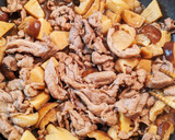 しいたけとたけのこと豚肉の甘辛炒め作り方4写真