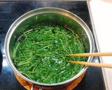 豆苗とたまごの中華スープ作り方2写真