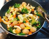 お野菜たっぷり！鶏団子の中華甘酢炒め作り方8写真