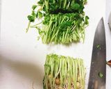 豆苗の卵炒め（すぐできます）写真説明作り方1写真