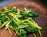 ほうれん草と小エビの卵とじ作り方2写真