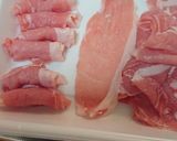 ★薄切ロース豚肉のくるくる一口カツ作り方1写真